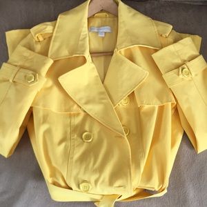 New York & Co Yellow Trench